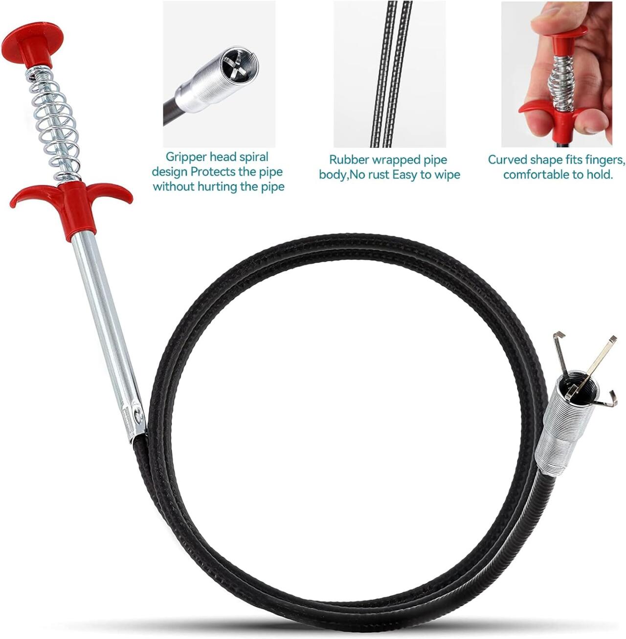 Desatascador de tuberías con garras