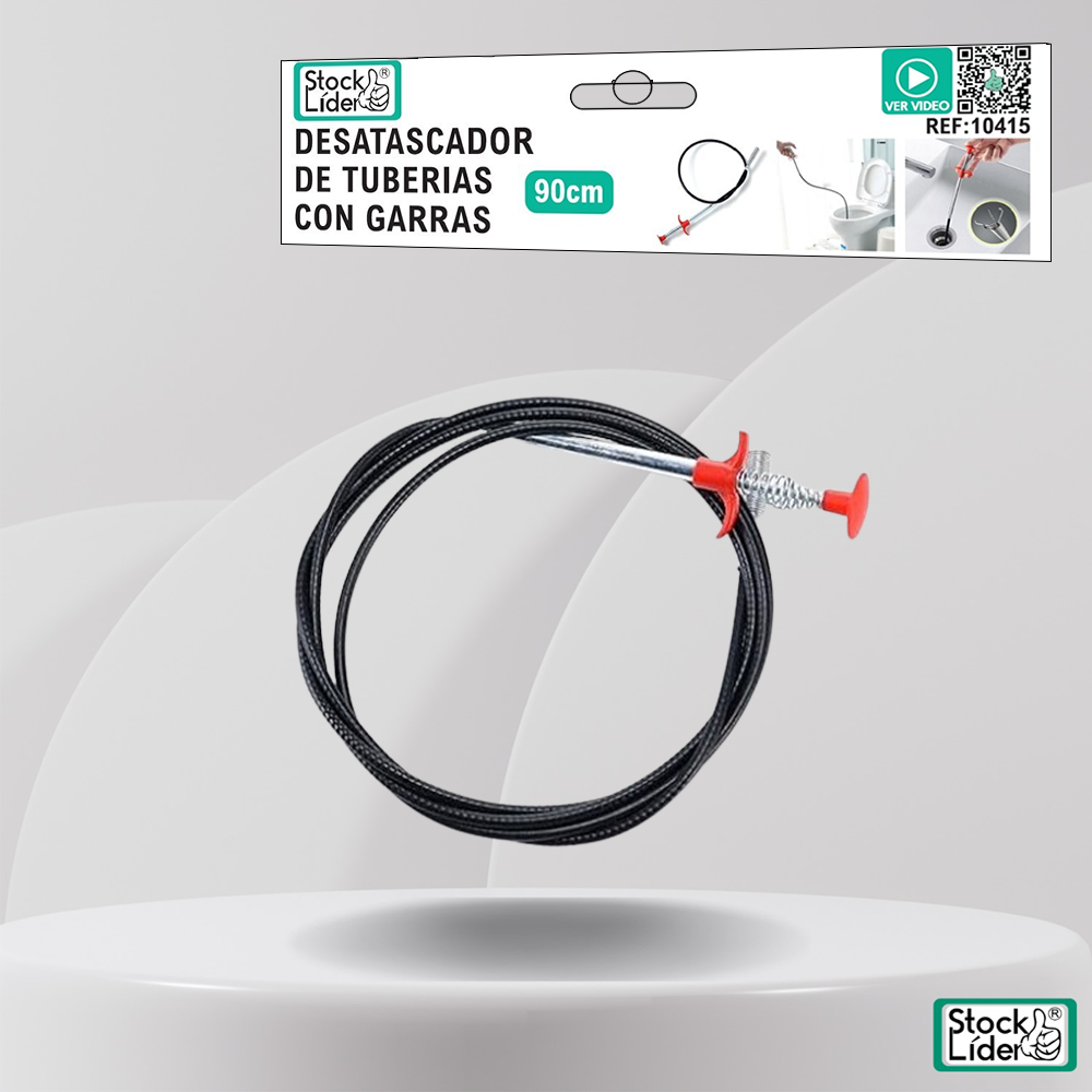 Desatascador de tuberías con garras